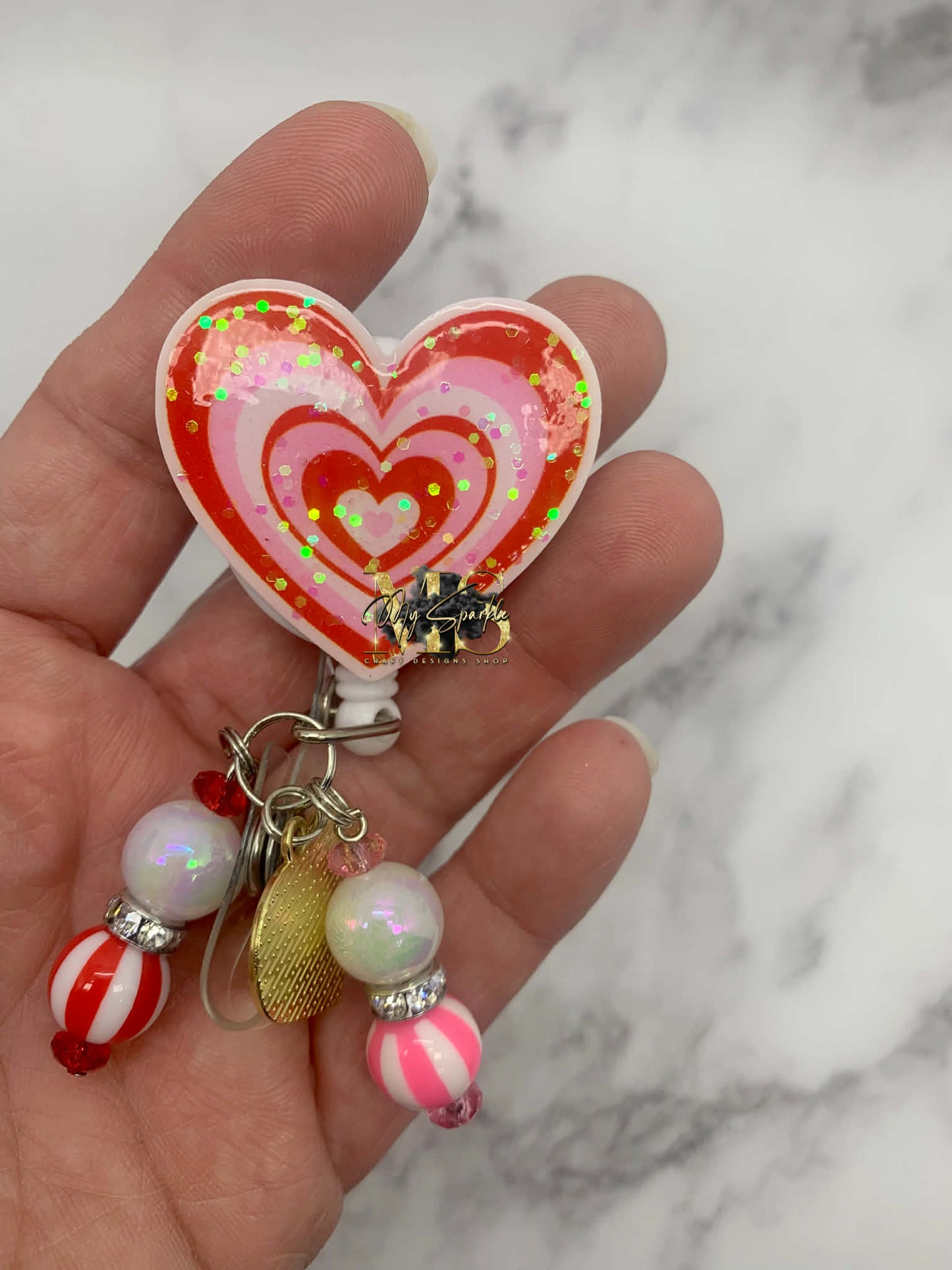 Valentines Heart Badge Reel