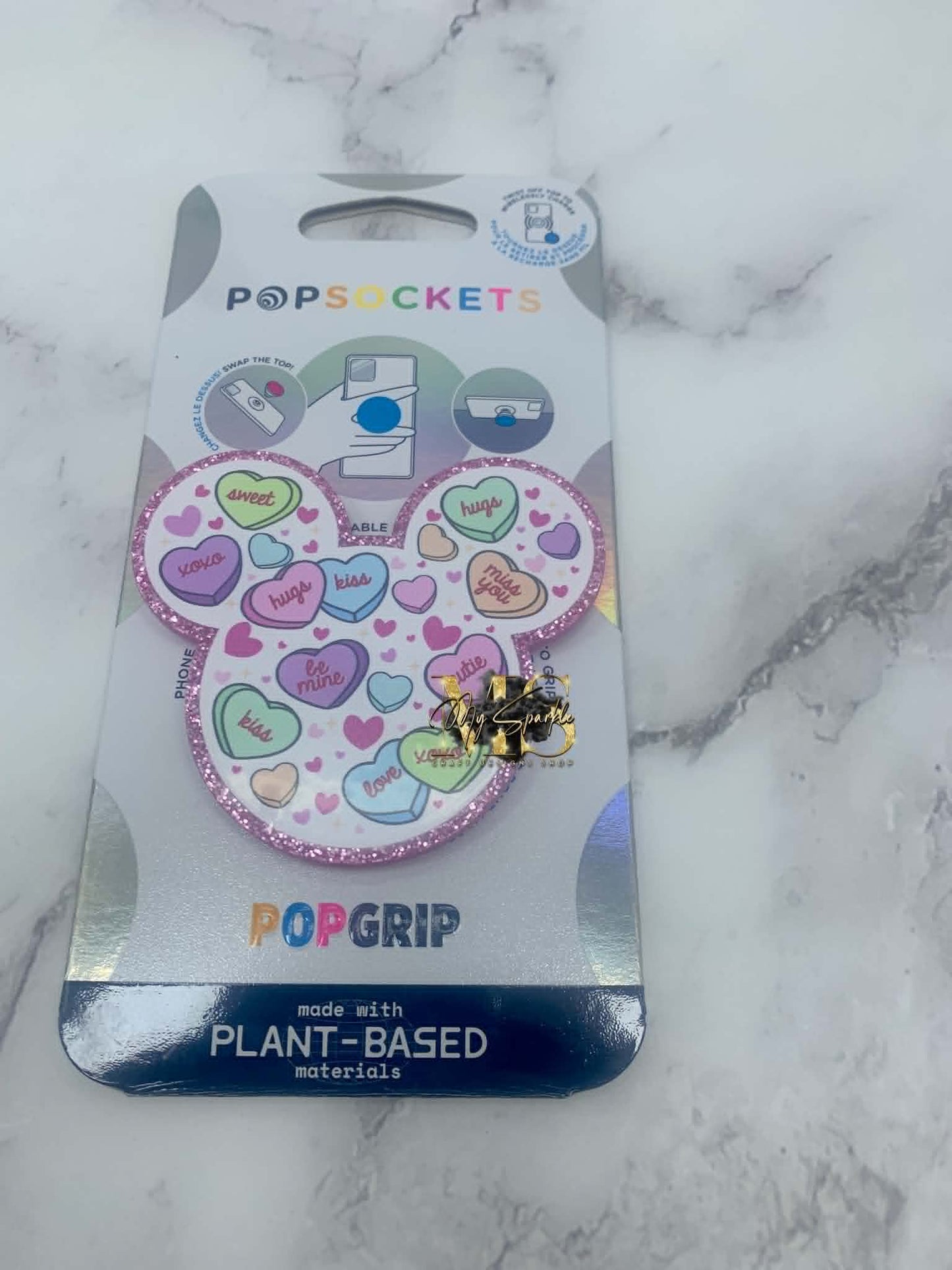 Sweetheart, Valentine Mouse PopSockets Pop Grip