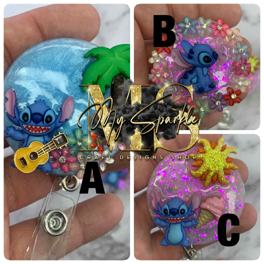 Ohana Blue Alien Badge Reel