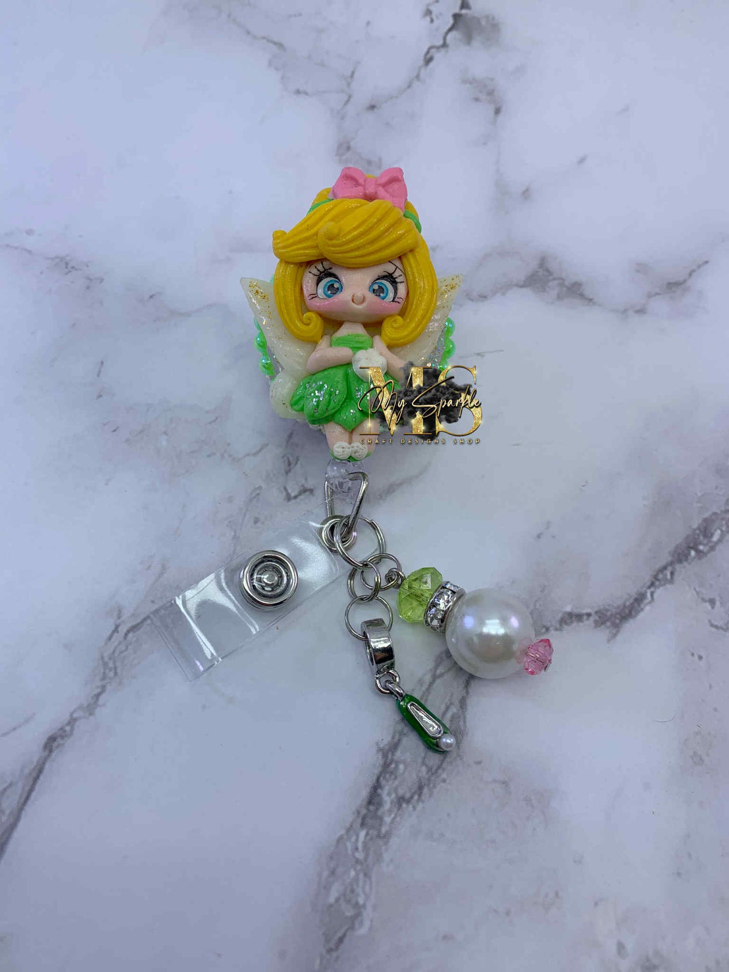 Princess Fairy Clay Badge Reel