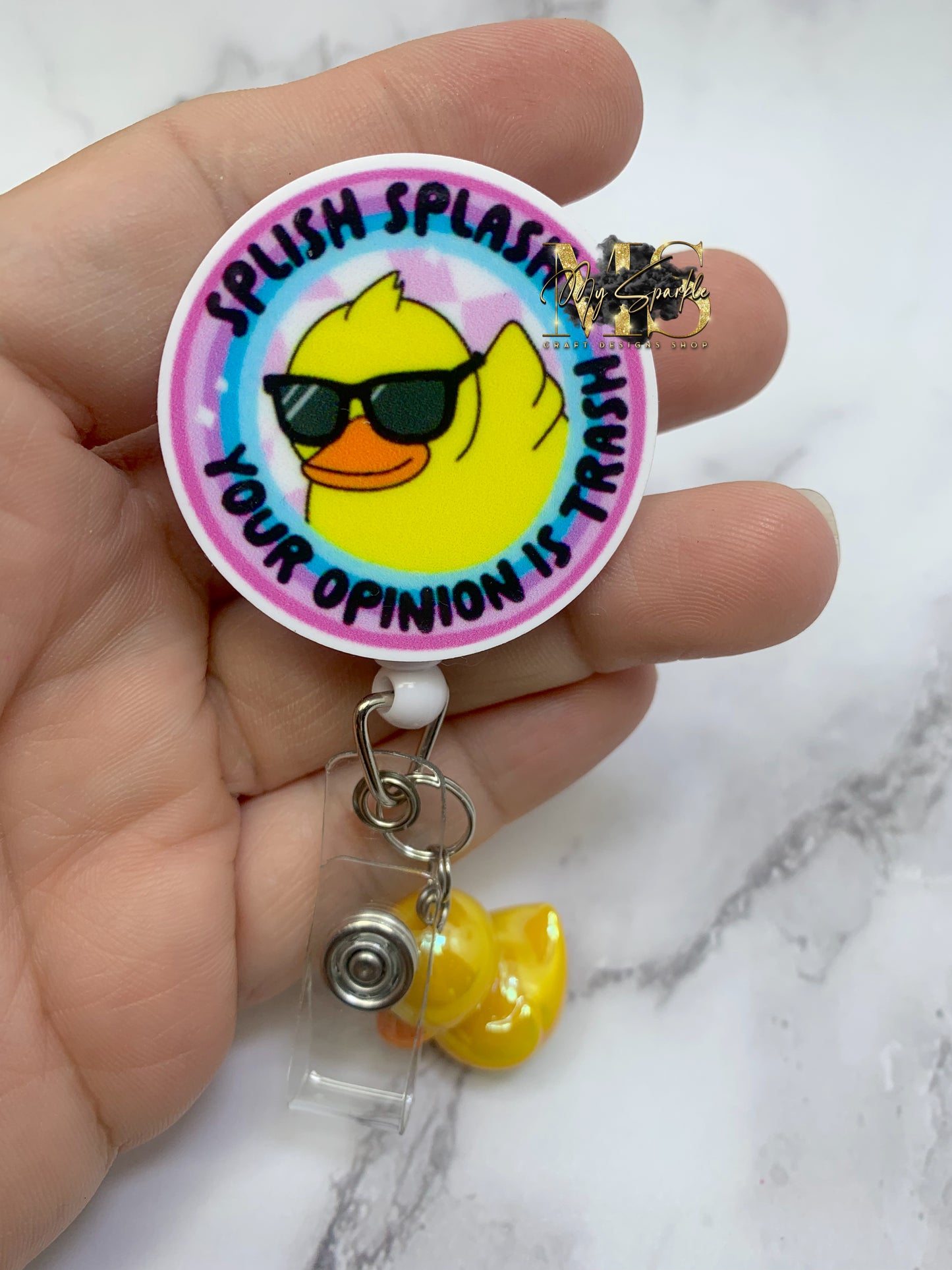 Splish Splash Your Opinion is Trash Badge Reel
