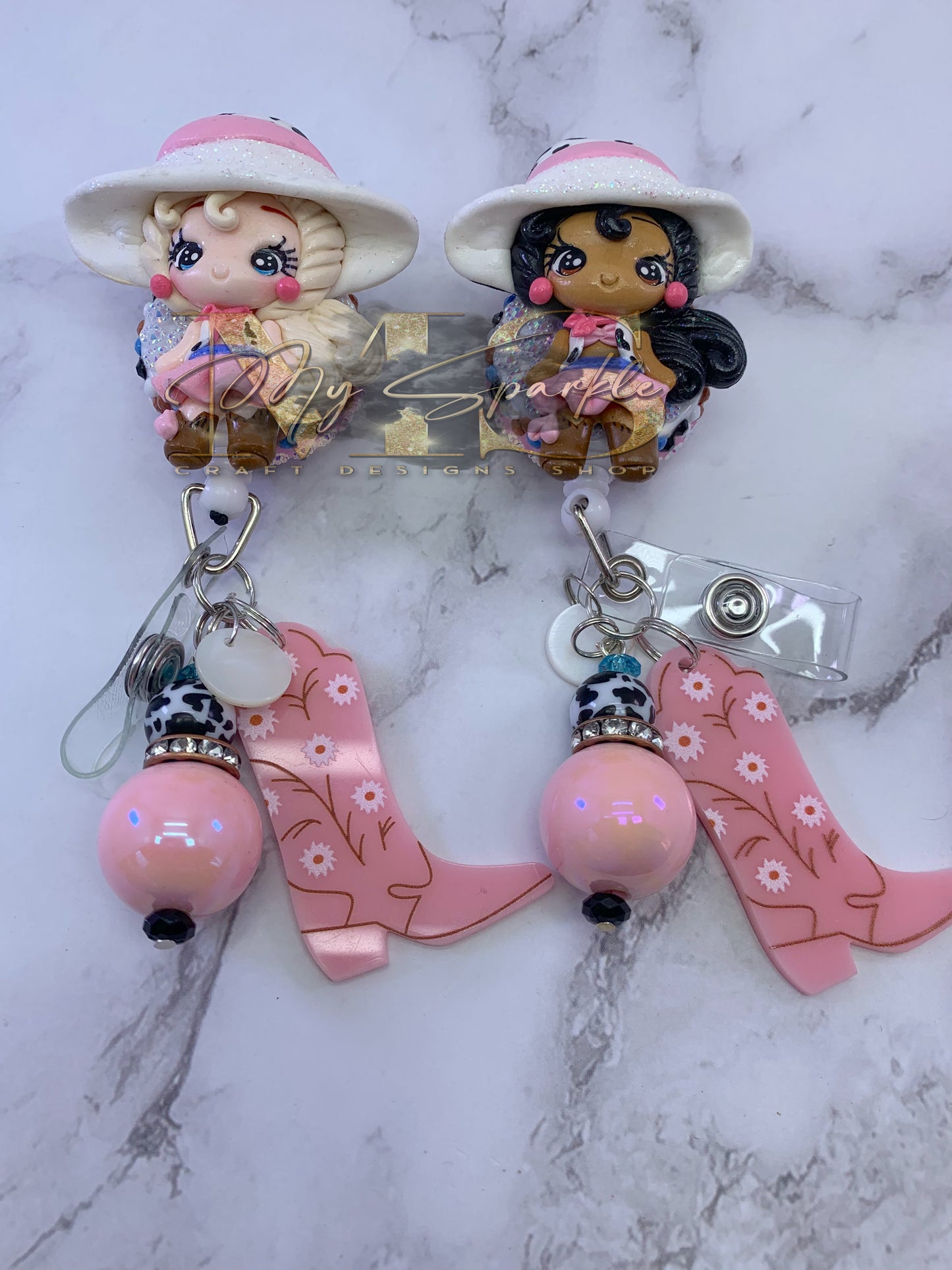 Country Girl Clay Badge Reel