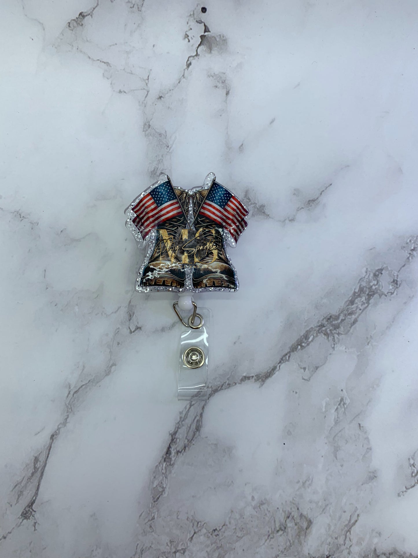Soldier Boots Badge Reel