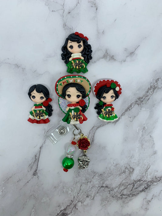 Mexican Clay Badge Reel