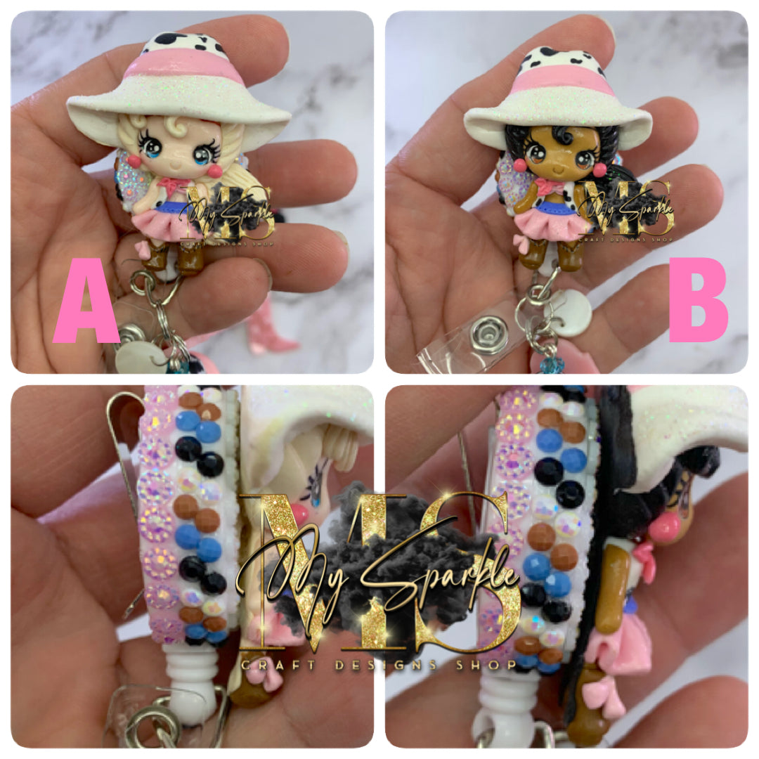 Country Girl Clay Badge Reel