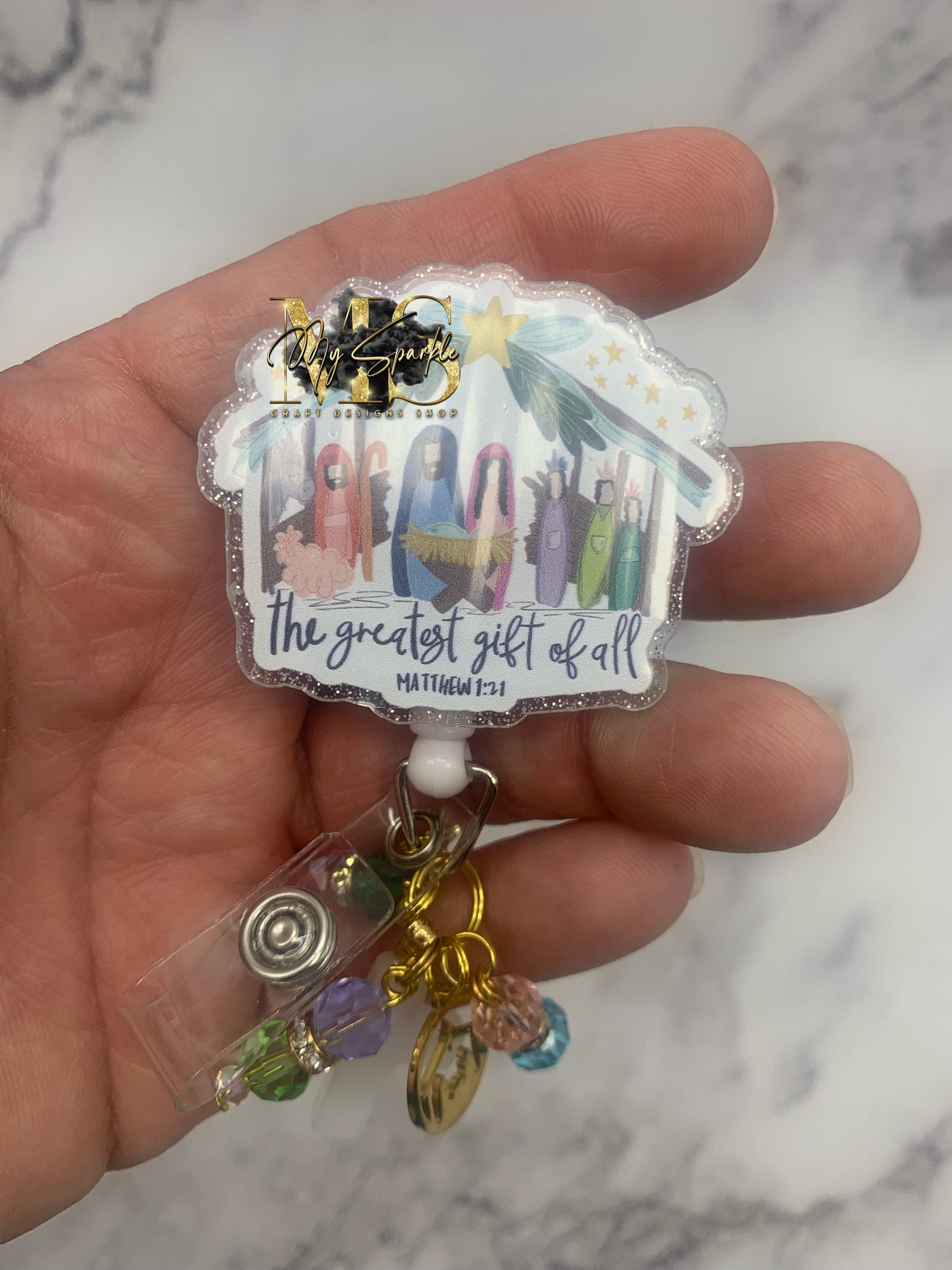 Greatest Gift of All Nativity Badge Reel