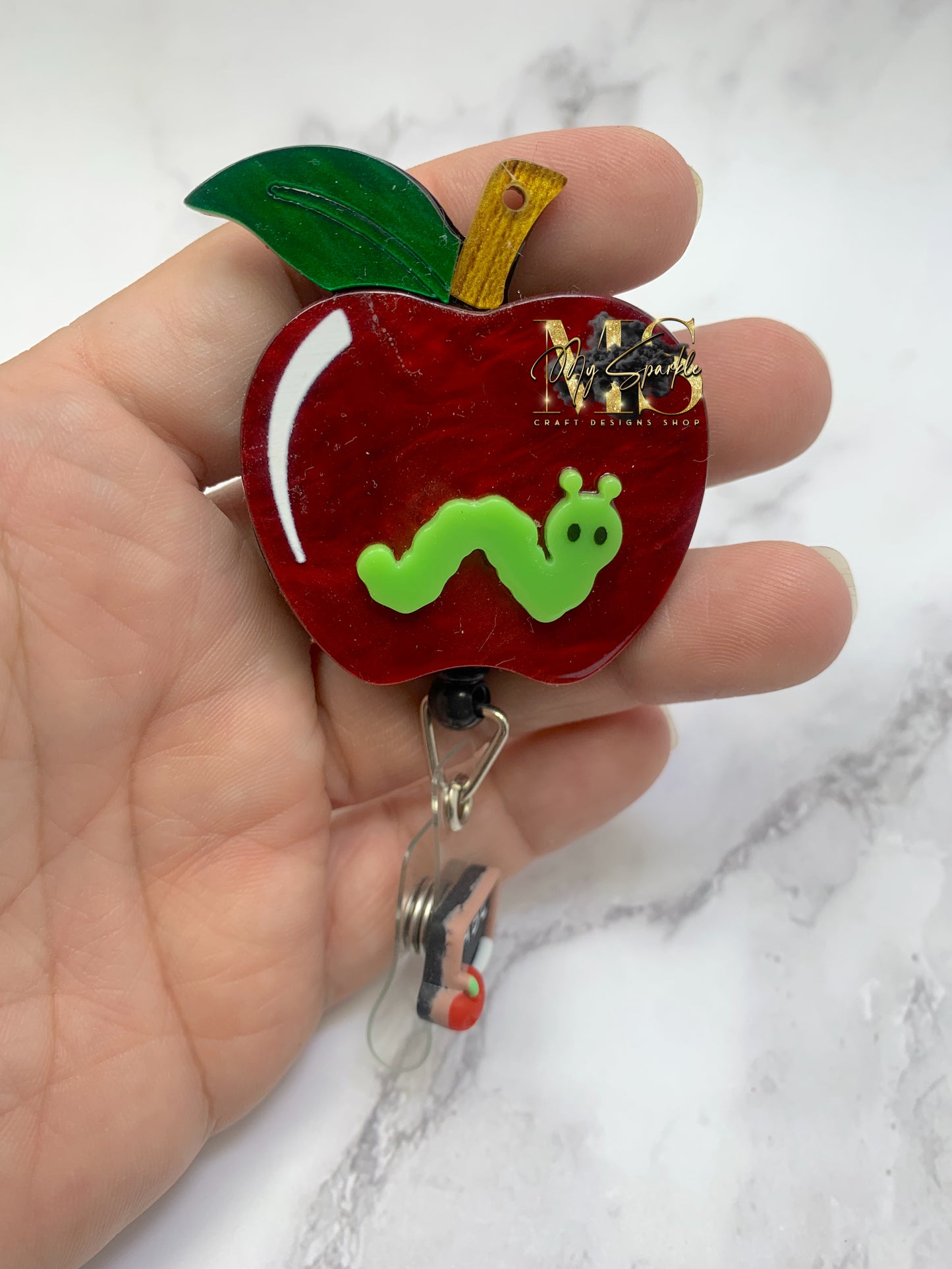 Hungry Caterpillar Apple Badge Reel