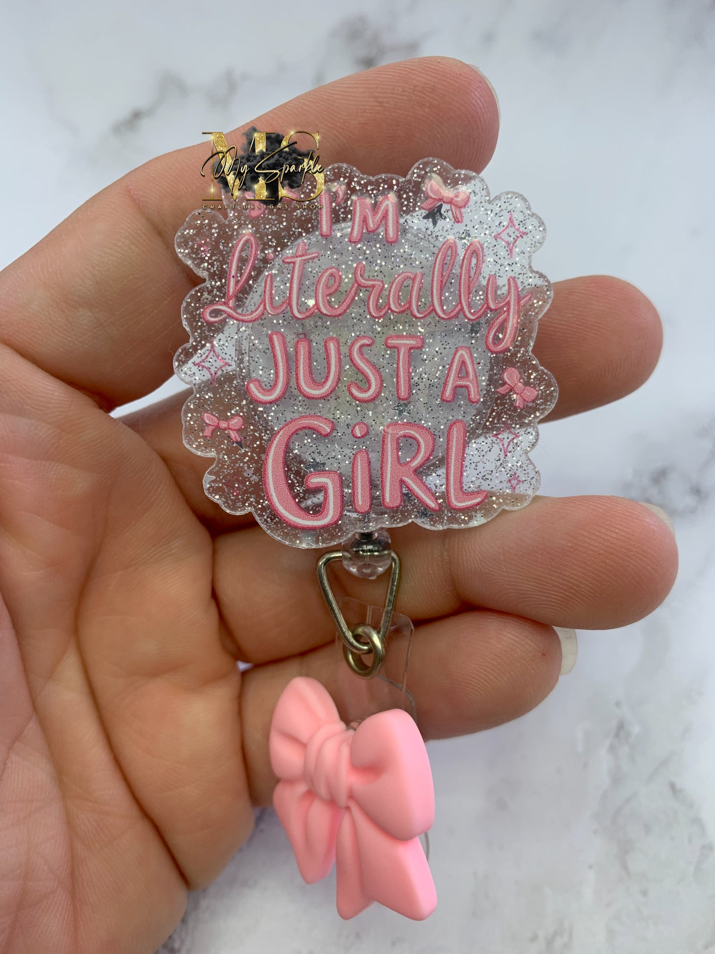 I’m Literally Just A Girl Badge Reel