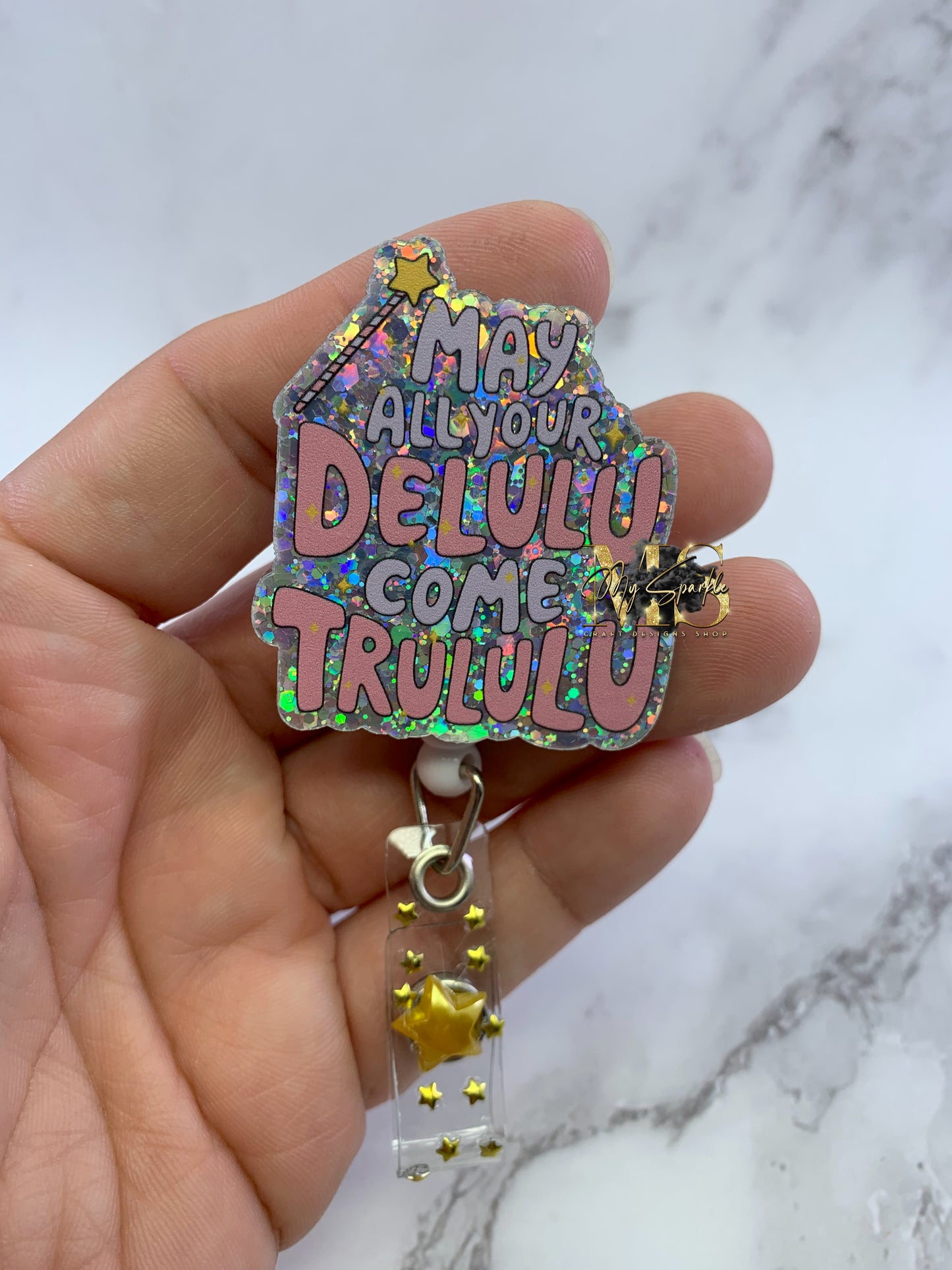 May All Your Delulu Come Trululu Badge Reel