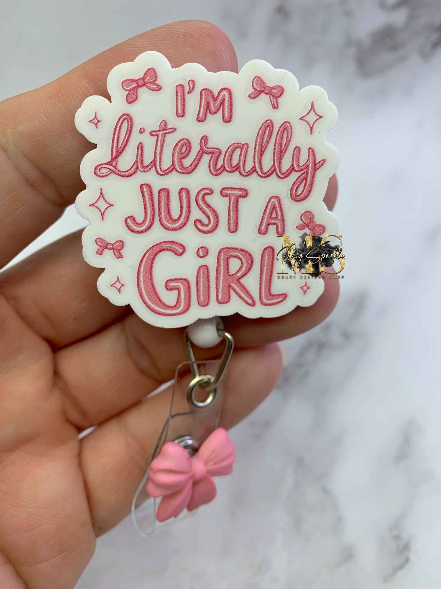I’m Literally Just A Girl Badge Reel