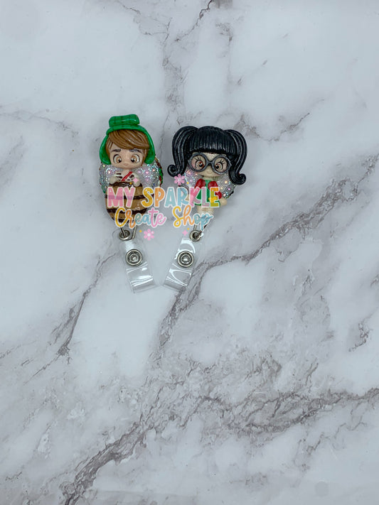 Funny El Chavo & Friend Clay Badge Reel