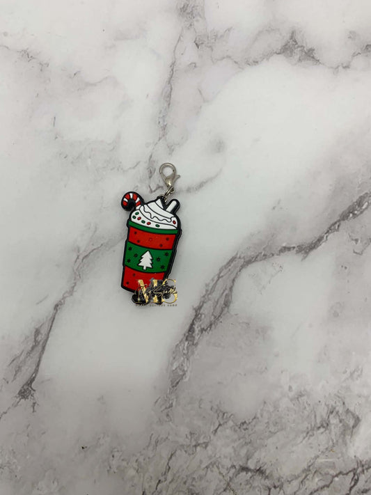 Peppermint Candy Latte Badge Reel Charm