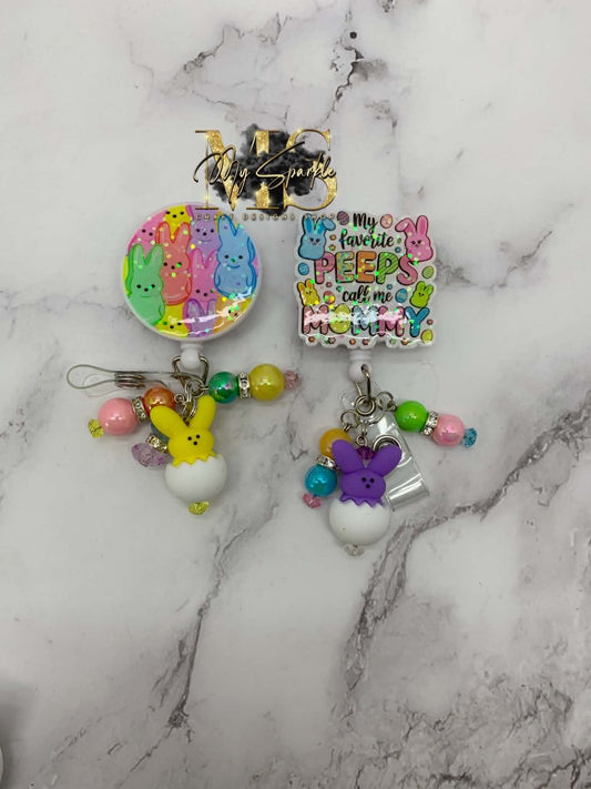 Easter Bunny Glitter Badge Reel