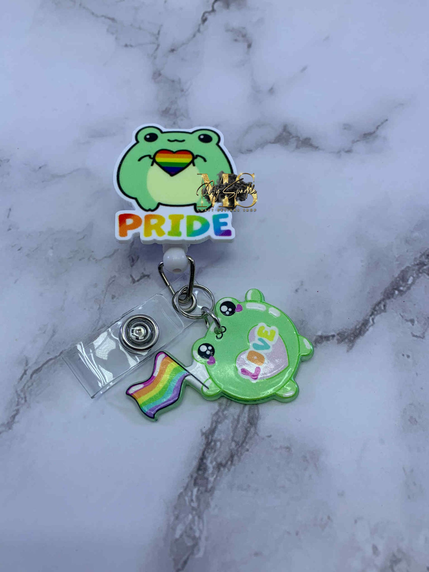 Frog Pride Badge Reel